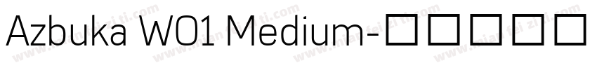 Azbuka W01 Medium字体转换